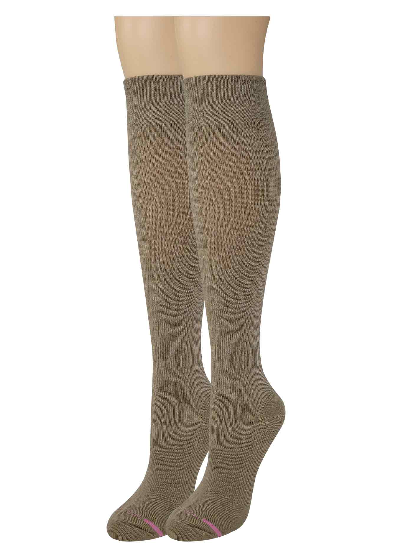 Knee High Compression Socks | Assorted Solid Colors | Womens (4 Pairs)