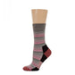 Compression Crew Socks | Waterfall Stripe Half-Cushion | Dr Motion Women ( 1 Pair )