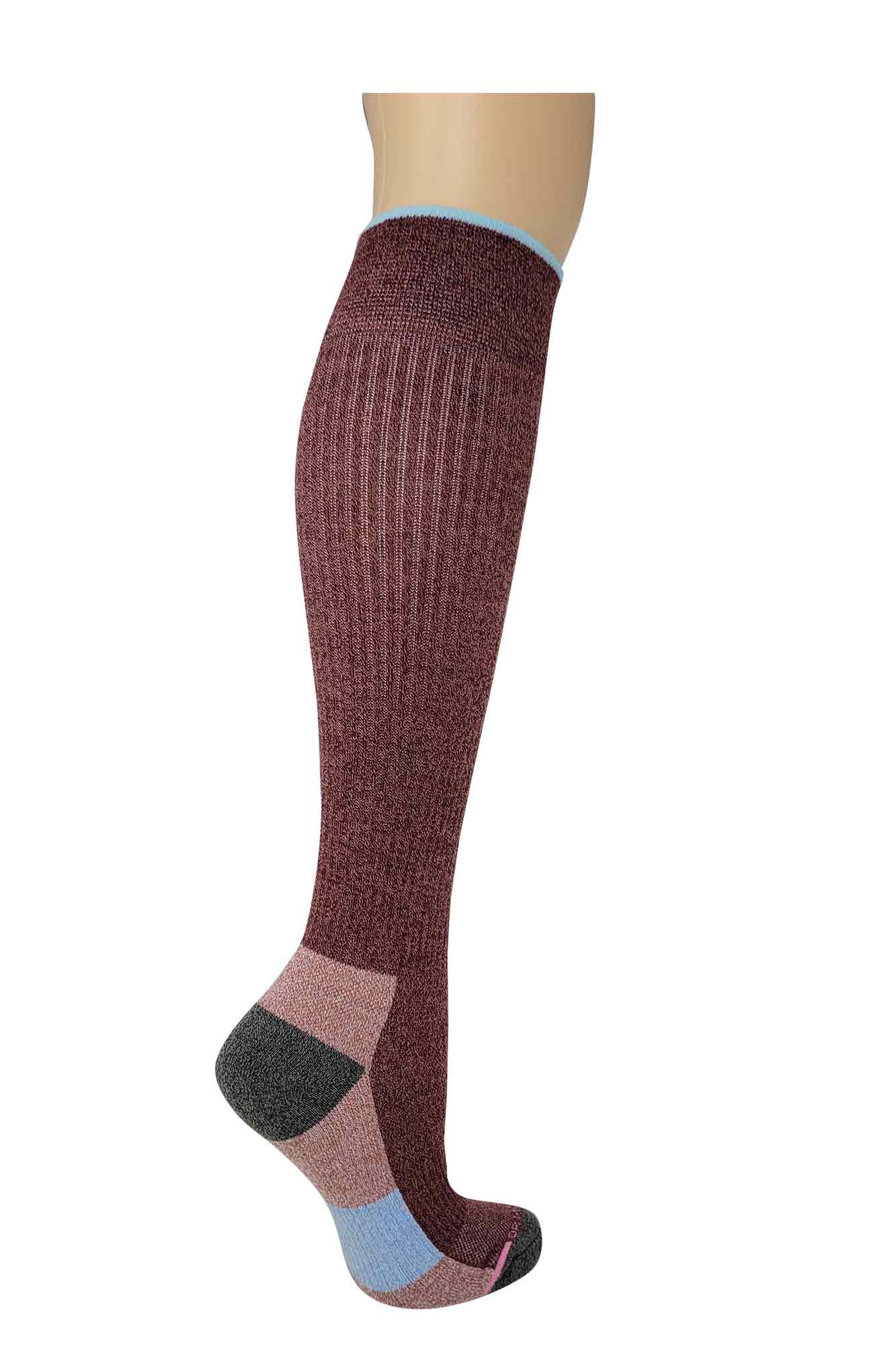 Compression Knee-High Socks | Outdoor Half-Cushion | 8-15 mmHg Dr Motion ( 1 Pair )