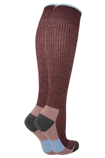 Compression Knee-High Socks for Women | Outdoor Half-Cushion | 8–15 mmHg | Dr. Motion (1 Pair)