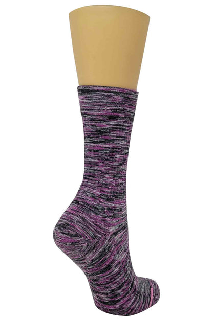 Spacedye half-cushion compression socks for women athletic wear