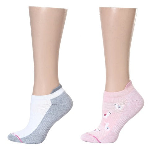Ankle Compression Socks | Dr Motion Socks | Llamas & White (2 Pack)