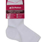 Mid-Crew Compression Socks | White Half-Cushion | Dr Motion ( 2 Pack )