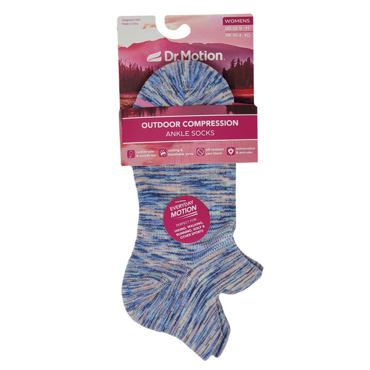 Ankle Compression Socks | Dr Motion Socks |Multicolor (1 Pack)