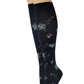 Knee High Compression Socks | Bouquet Floral Design | Women's (1 Pair)