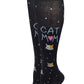 Women Cat Mom Design Compression Knee High Socks