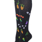 Knee High Compression Socks | Veggies Design | Women's (1 Pair)