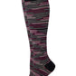 Knee High Compression Socks | Colorful Stripes Design | Women's (1 Pair)