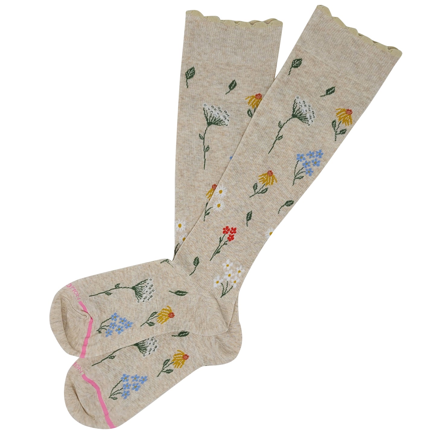 Knee High Compression Socks | Dr. Motion Wildflowers | Women (1 Pair)