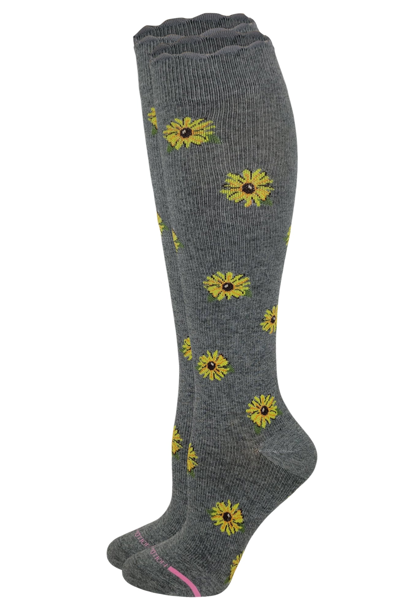 Compression Knee High Socks for women | SUNFLOWERS