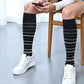 Compression Knee High Socks for women | Striped