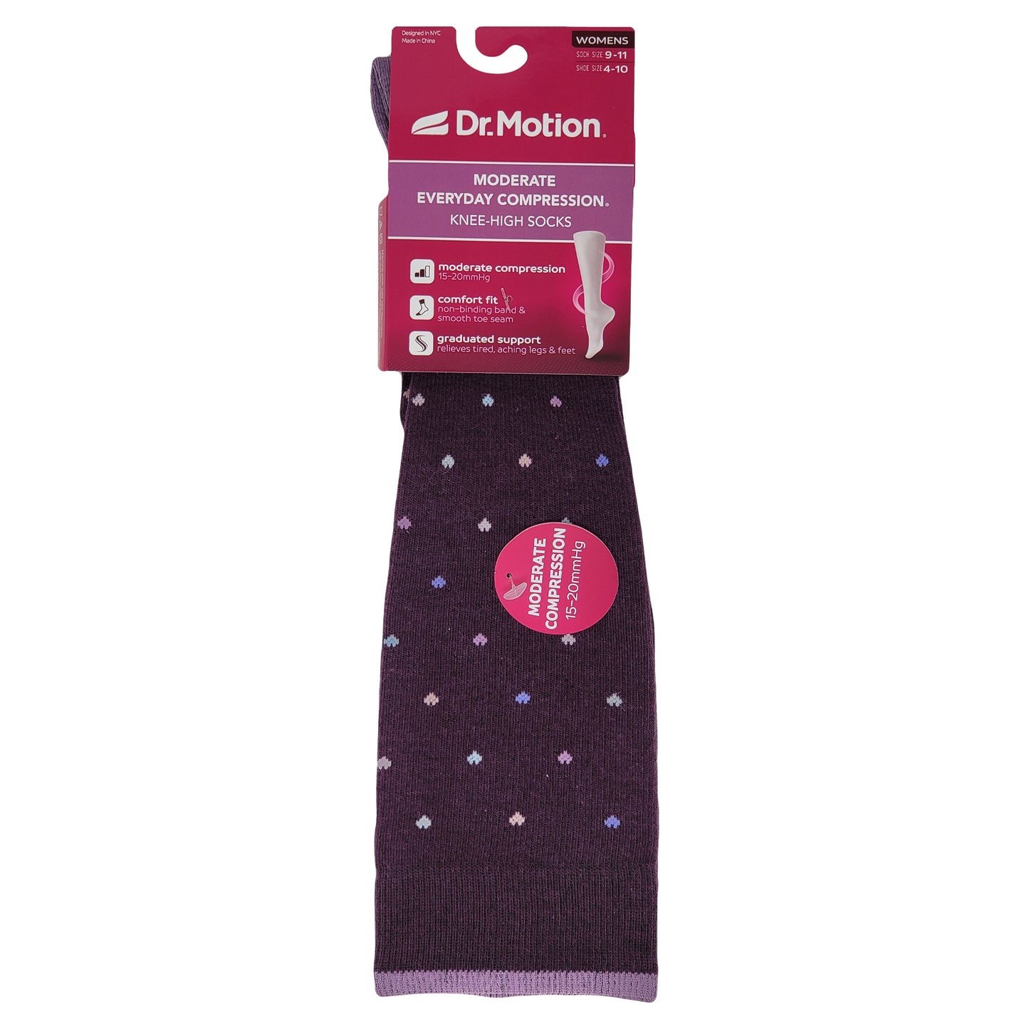 Compression Knee High Socks for women | Dancing dots