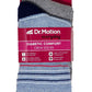 Crew Diabetic Socks | Thin Stripe Half-Cushion | Dr Motion ( 2 Pack )