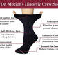 Crew Diabetic Socks | Solid Colors Half-Cushion | Dr Motion ( 2 Pack )