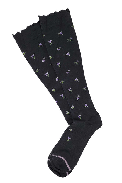 Knee High Compression Socks | Liberty Flower Microfiber | Women's (1 Pair)