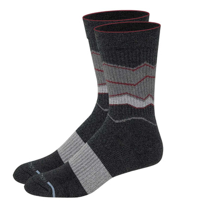 Dr. Motion compression crew socks with half-cushion support and breathable mesh design