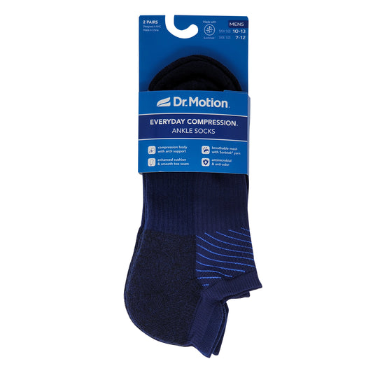 Compression Ankle Socks | Blocks | Men's (2 Pack)