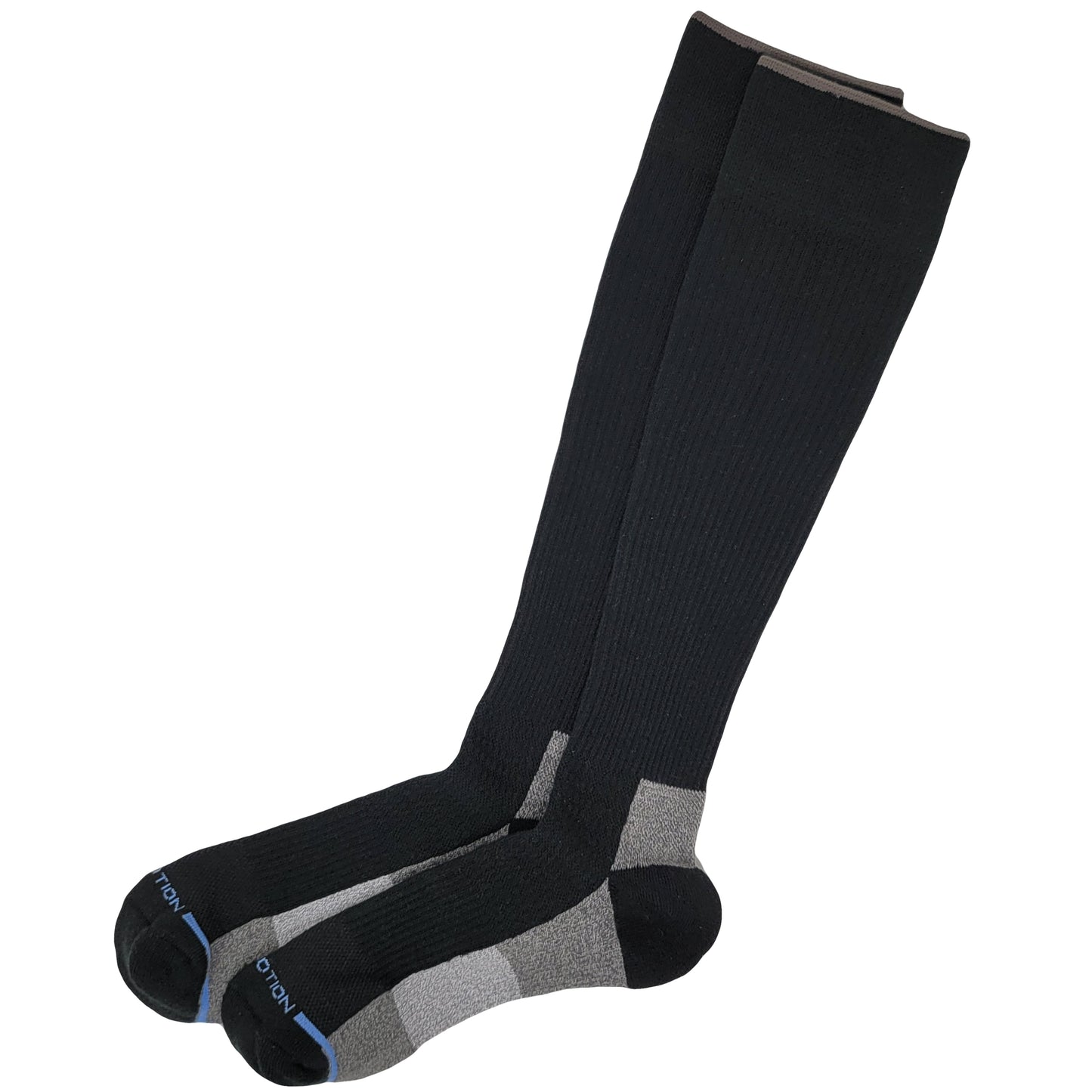 Outdoor Compression Knee-High Socks For Men | Dr Motion Socks |Color Block Cushion