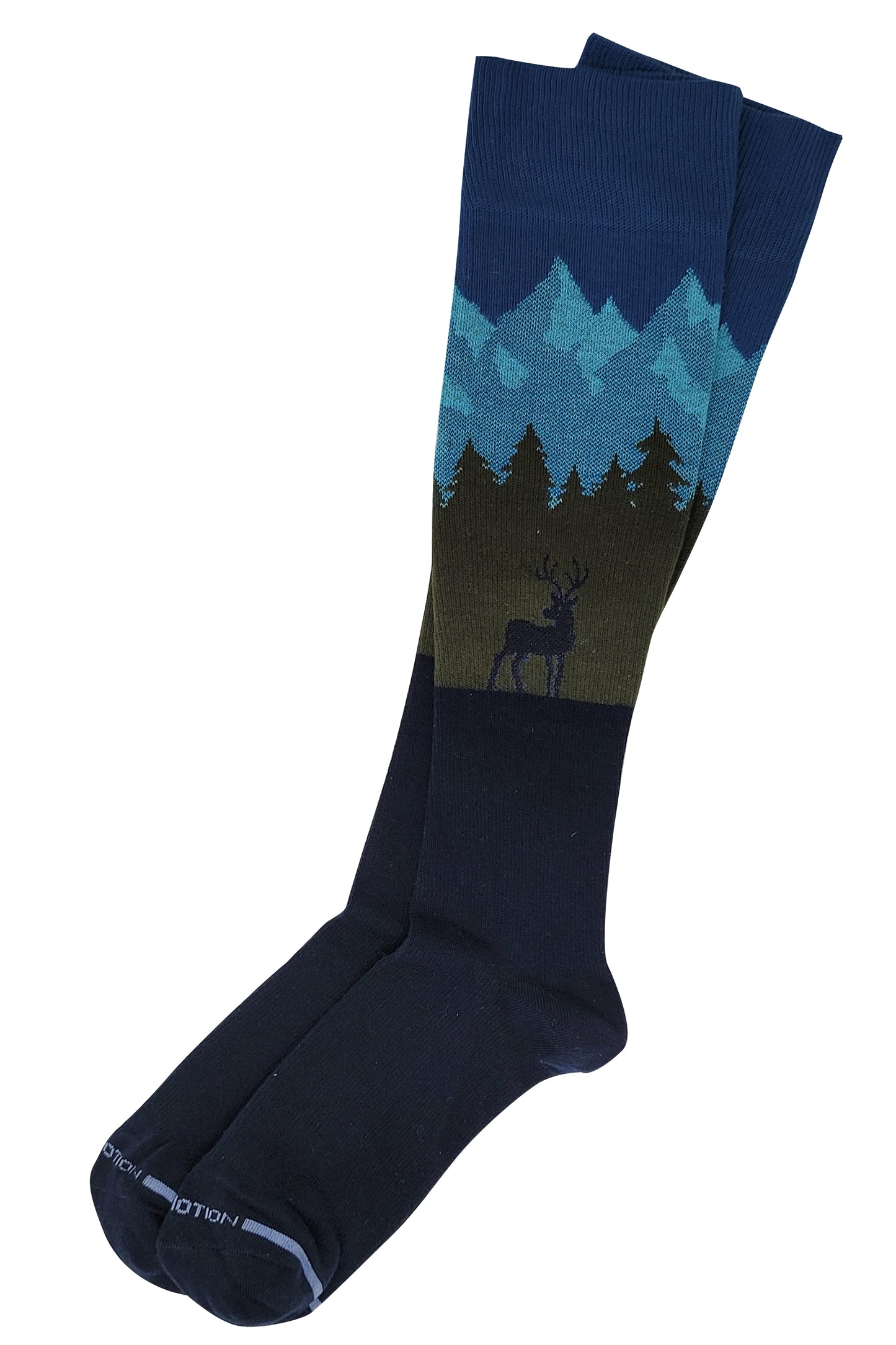 Knee-High Compression Socks | Mountain Deer | Dr Motion Men's (1 Pair)