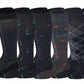 Knee-High Compression Socks | Assorted | Dr Motion Men's (6 Pairs)