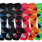 Knee High Socks | Fancy Argyle Design | Women (6 Pairs)