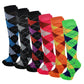 Knee High Socks | Fancy Argyle Design | Women (6 Pairs)