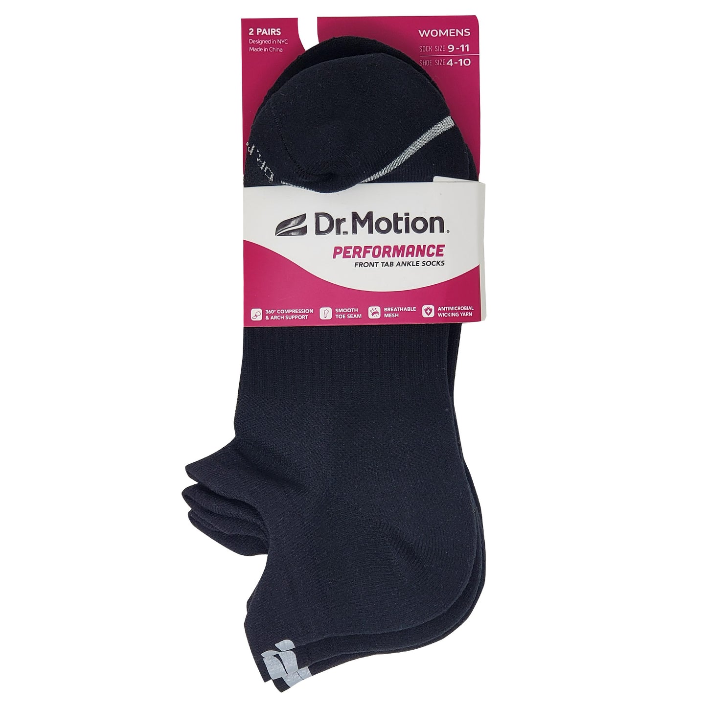 Ankle Compression  Socks | Dr Motion Socks | Performance (2 Pack)