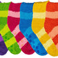 Non-Skid Home Slipper Socks | Super Soft Stripes Design | Women (6 Pairs)
