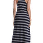 SUMONA Women Long Stripe Tank Tops Ankle Length Maxi Dress