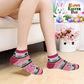 Pairs Pack Women Low Cut Colorful Fancy Design Anklet Socks 9-11