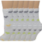 Non-slip Hospital Slipper Socks | Cozy Fuzzy Socks | Women (6 Pairs)