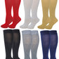 Women Solid Color Knee High Socks
