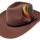 Different Touch Outback Crushable Wool Cowboy Wide Brim Western Hats