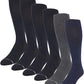 Dr. Motion 6 Pair Men Assorted Color Compression Knee high Socks.