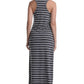 SUMONA Women Long Stripe Tank Tops Ankle Length Maxi Dress