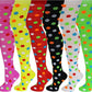 Thigh High Over the Knee Socks | Neon Polka Dot | Women (6 Pairs)
