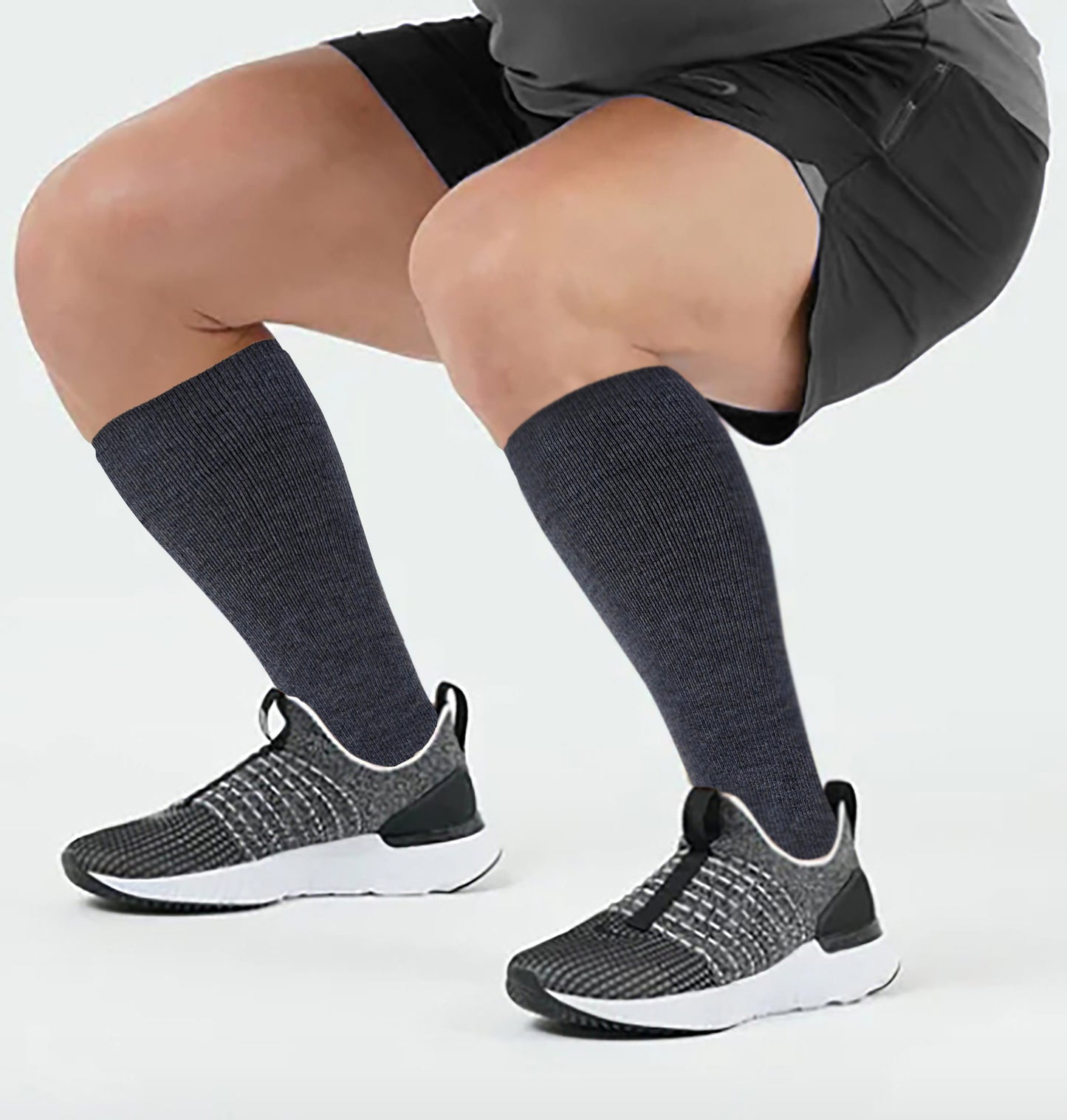 Compression Knee High Socks | Merino Wool Blend | Unisex (1 Pair)