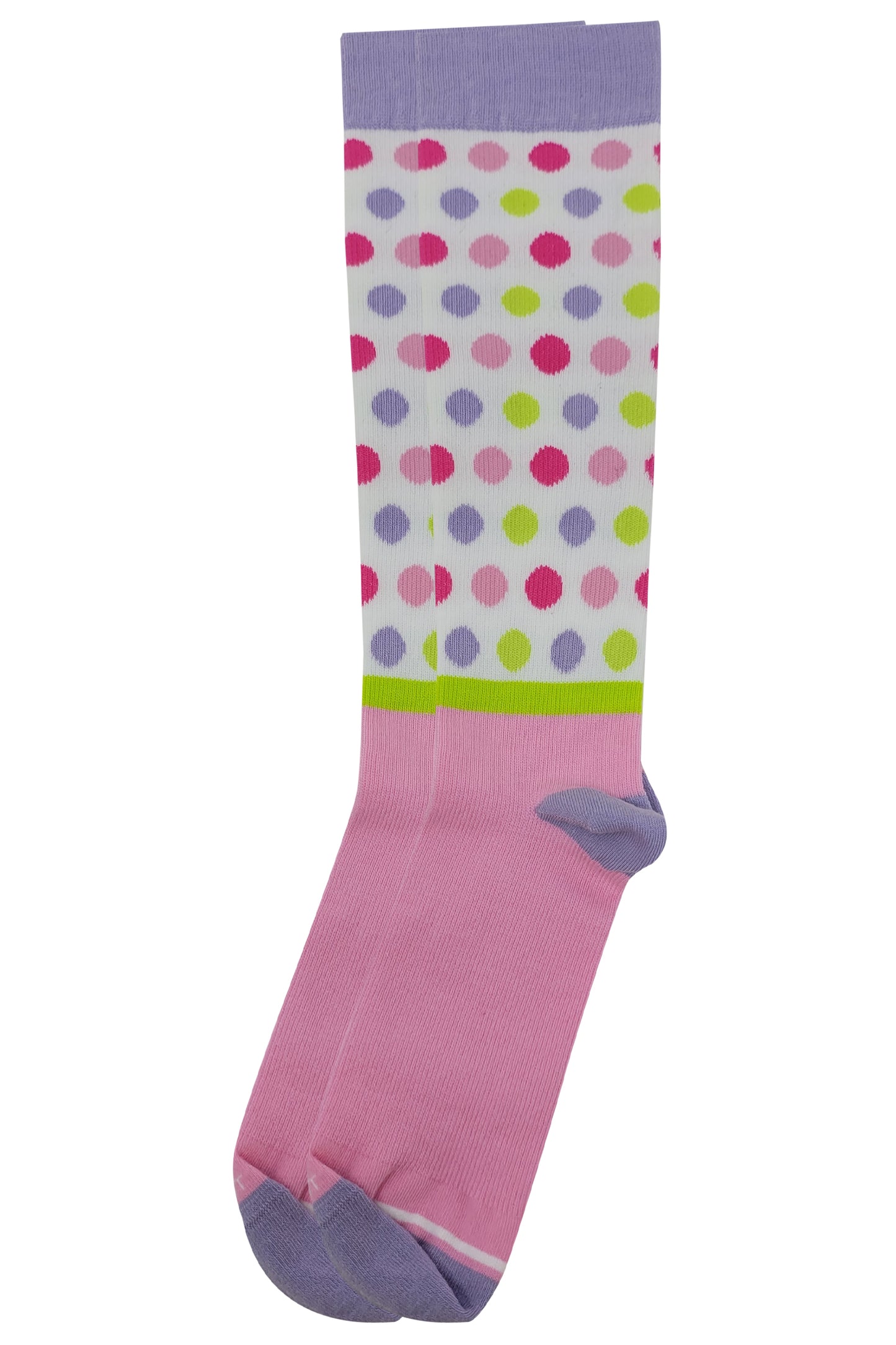Compression Knee High Socks | Mini Dots Design | Womens (1 Pair)