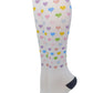 Compression Knee High Socks | Mini Hearts Design | Womens (1 Pair)