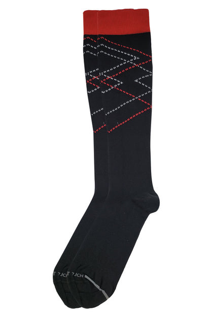 Compression Knee High Socks | Zig Zag Design | Womens (1 Pair)