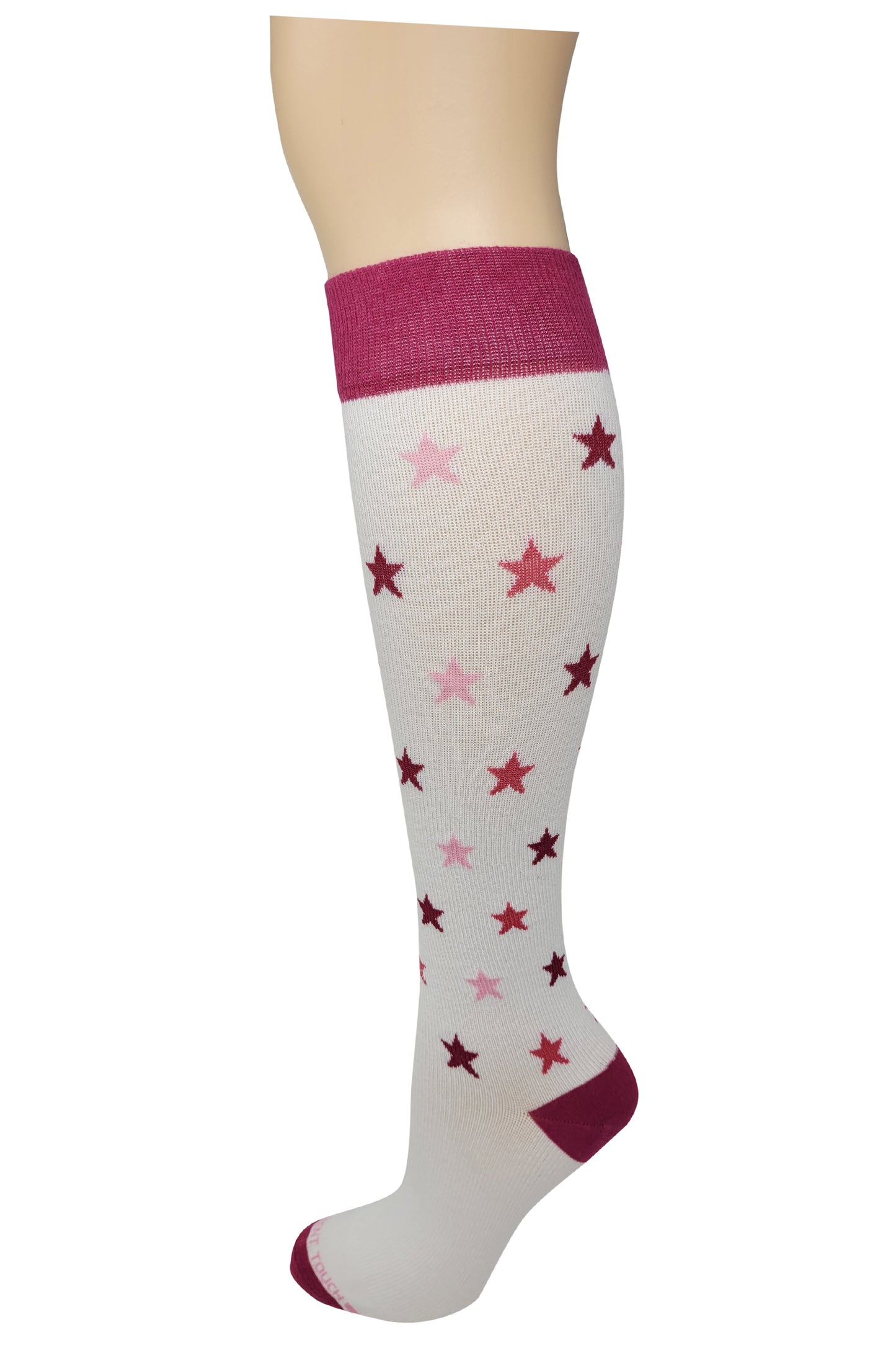 Compression Knee High Socks | Mini Stars Design | Womens (1 Pair)