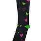 Compression Knee High Socks | Hearts Design | Womens (1 Pair)