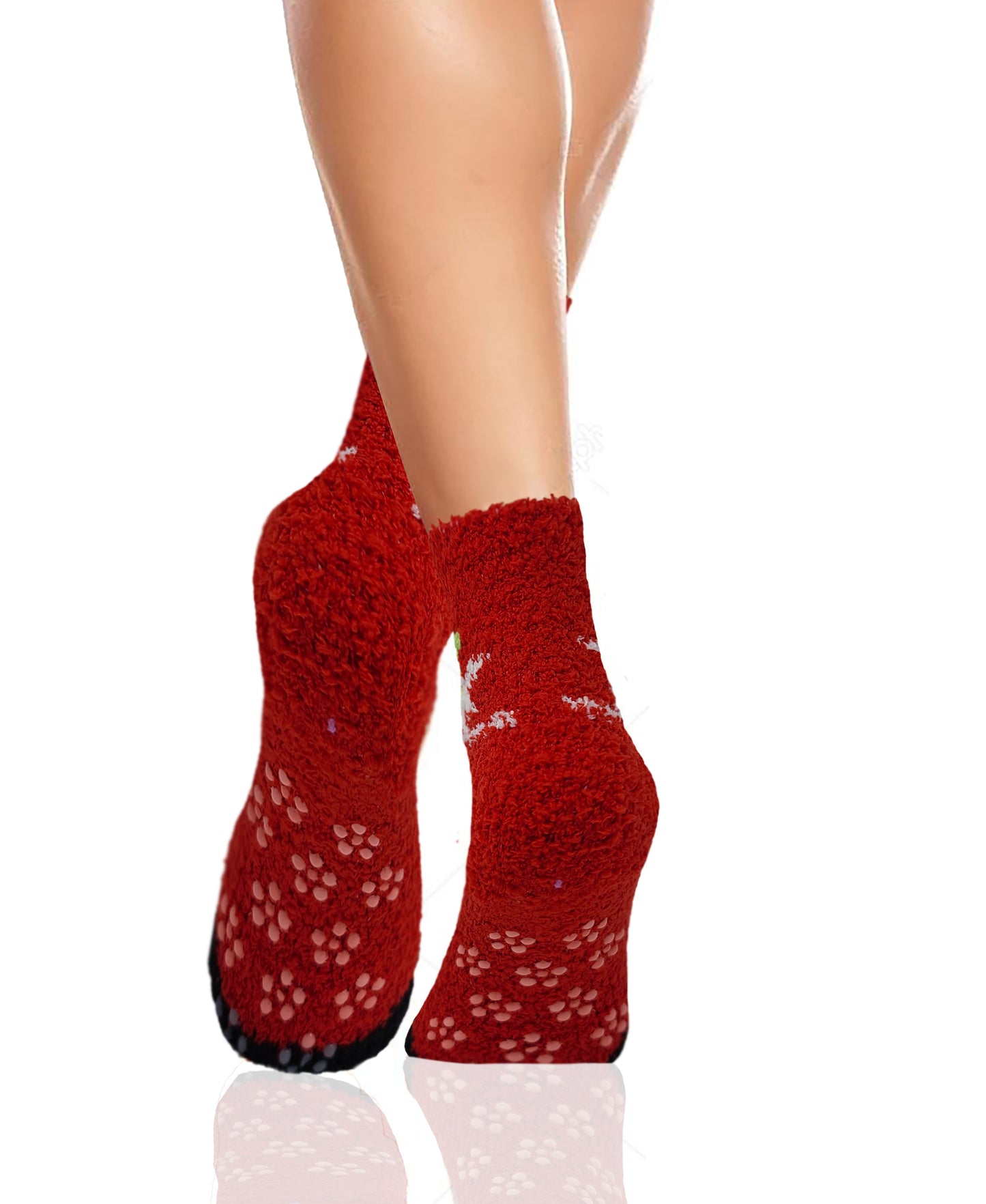 Non-Skid Slipper Socks | Cozy Christmas | Kids (6 pairs)
