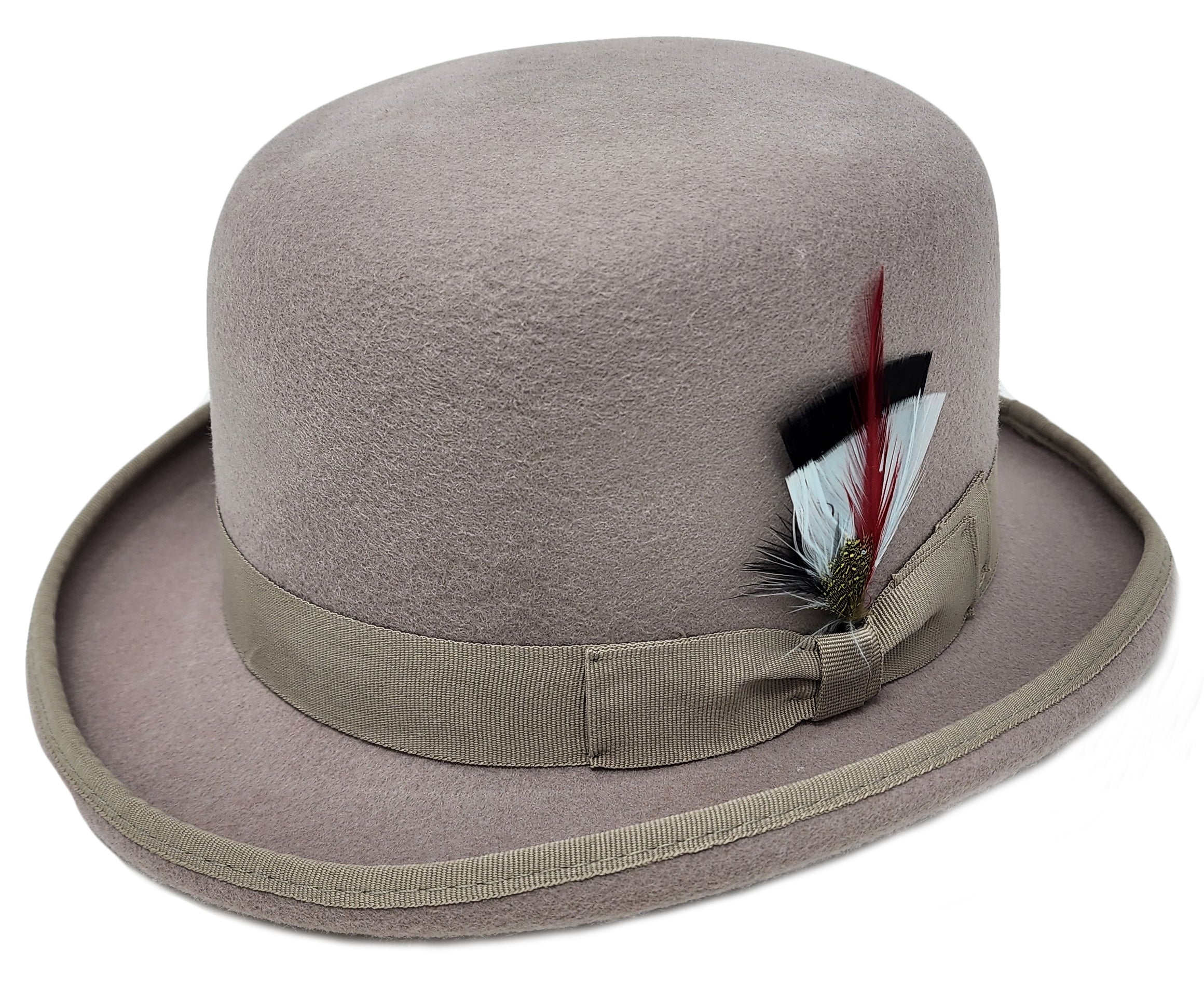 Mens grey bowler hat on sale