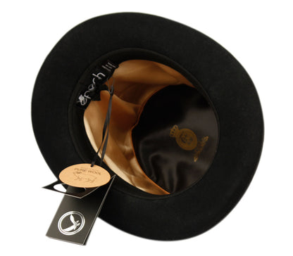 High Crown Top Hat | Perforated Leather Band and Metal Trims | Epoch Men's