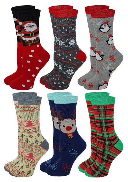 Sumona women’s crew socks – fun holiday prints and cozy comfort