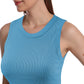 SUMONA Women Tank Tops Round Neck Sleeveless Basic Ribbed Summer Cami Top Casual Shirts