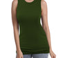 SUMONA Women Tank Tops Round Neck Sleeveless Basic Ribbed Summer Cami Top Casual Shirts