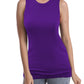 SUMONA Women Tank Tops Round Neck Sleeveless Basic Ribbed Summer Cami Top Casual Shirts