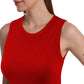 SUMONA Women Tank Tops Round Neck Sleeveless Basic Ribbed Summer Cami Top Casual Shirts